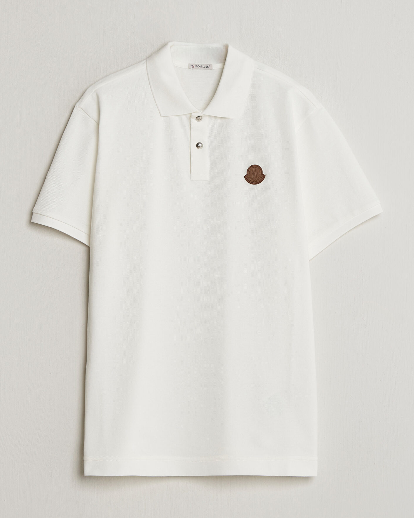 Hombres | Polos | Moncler | Luxury Logo Polo Off White