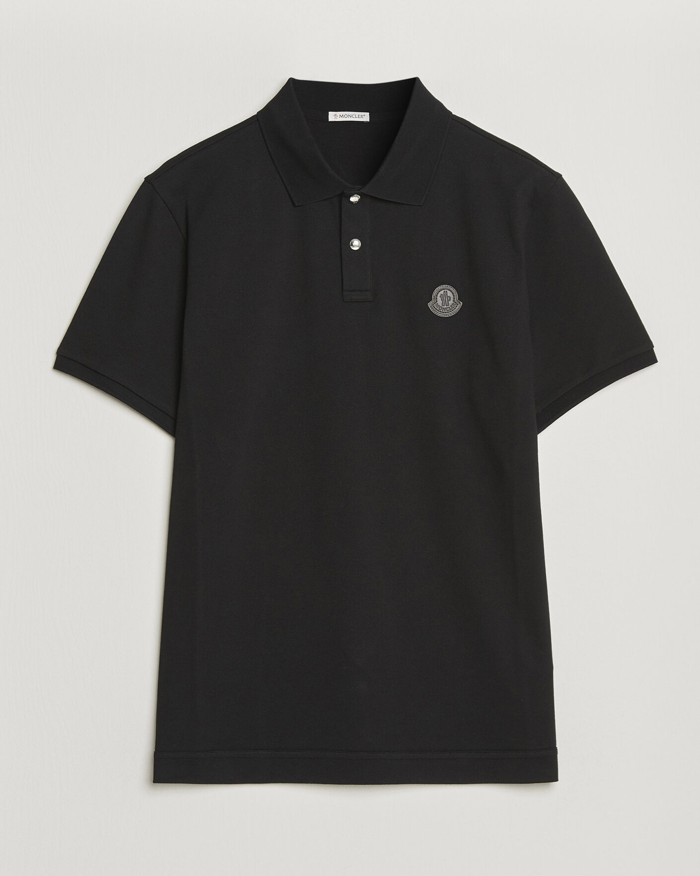 Hombres | Polos | Moncler | Luxury Logo Polo Black