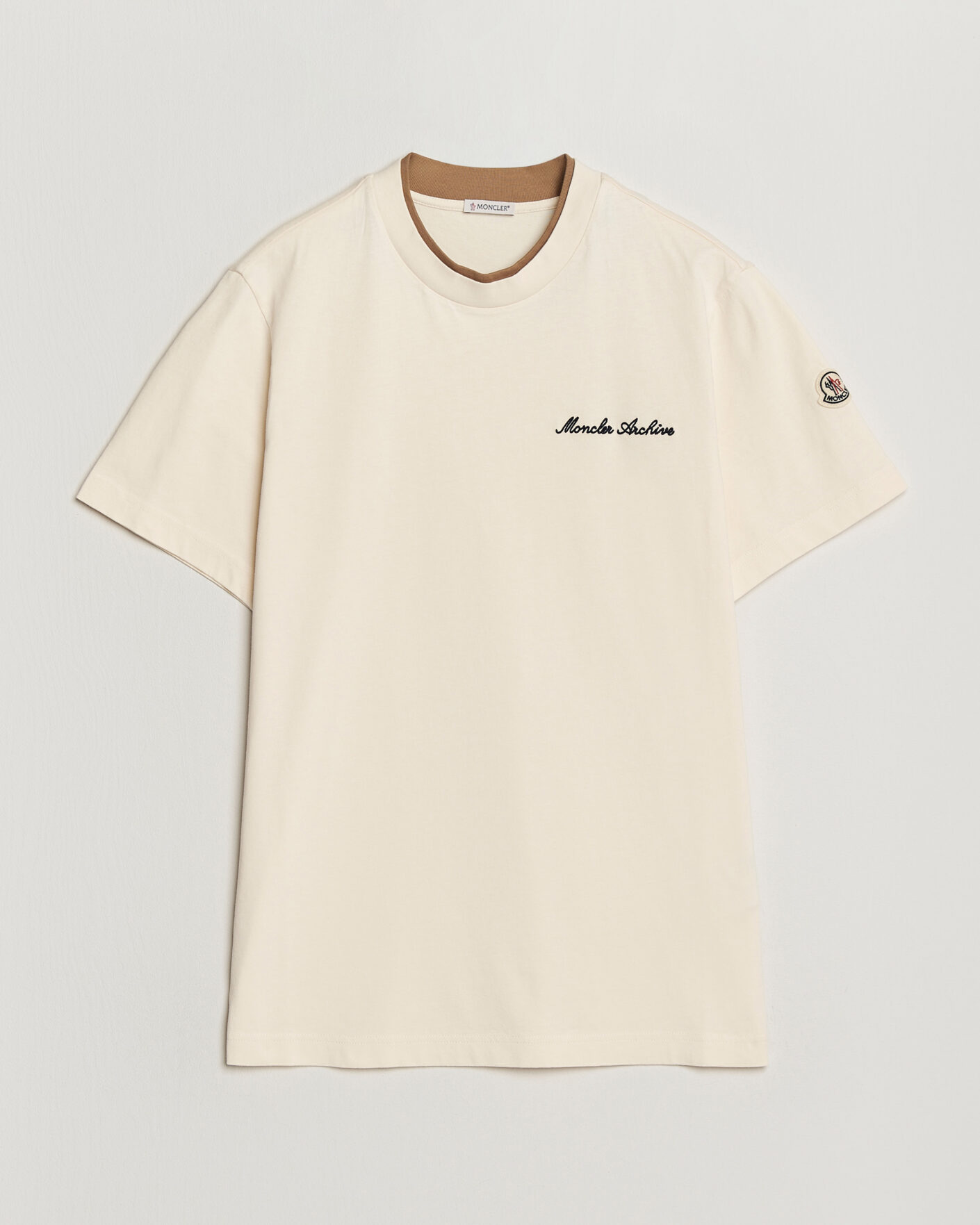 Hombres | Camisetas | Moncler | Signature Logo T-Shirt Off White