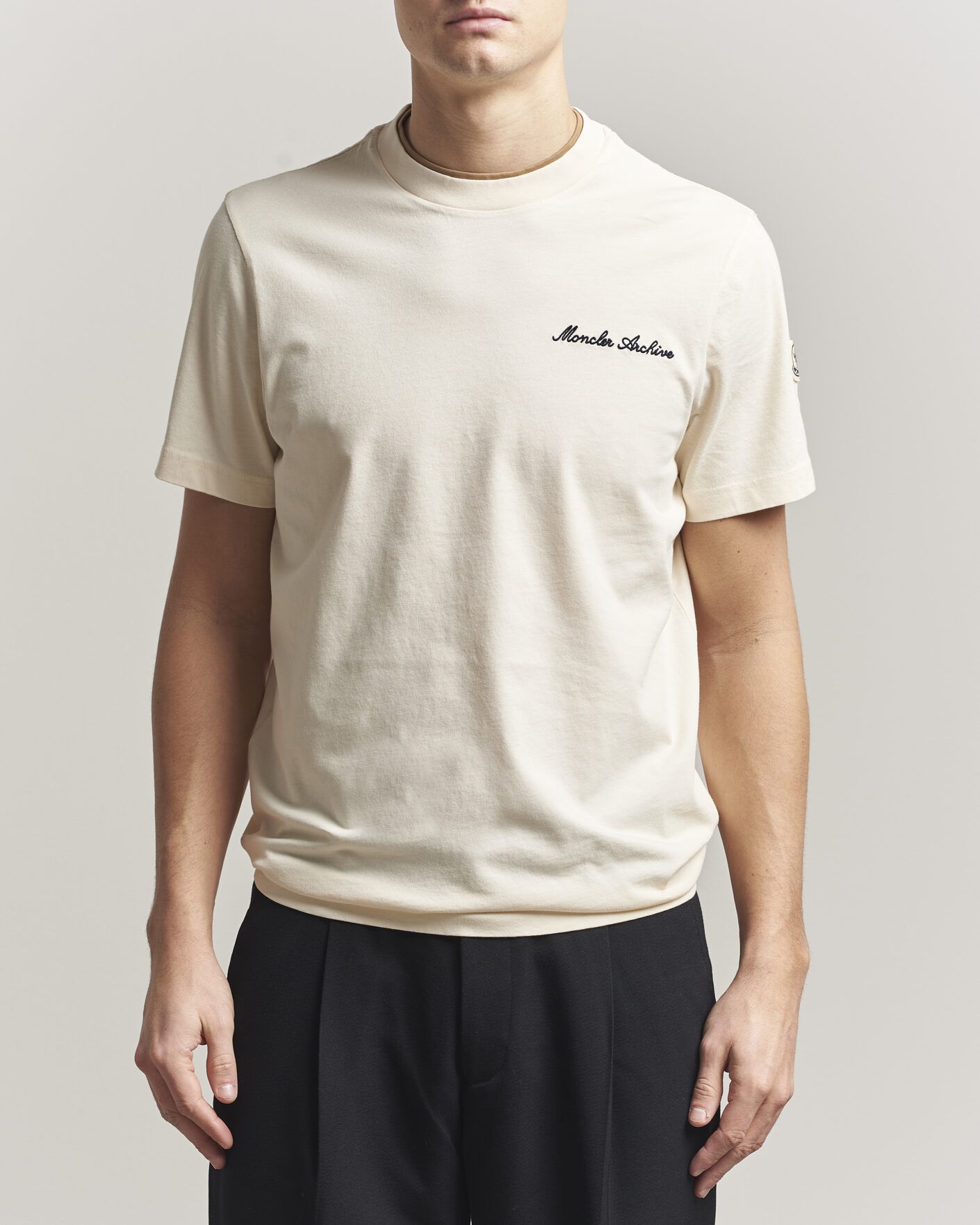 Hombres | Camisetas | Moncler | Signature Logo T-Shirt Off White