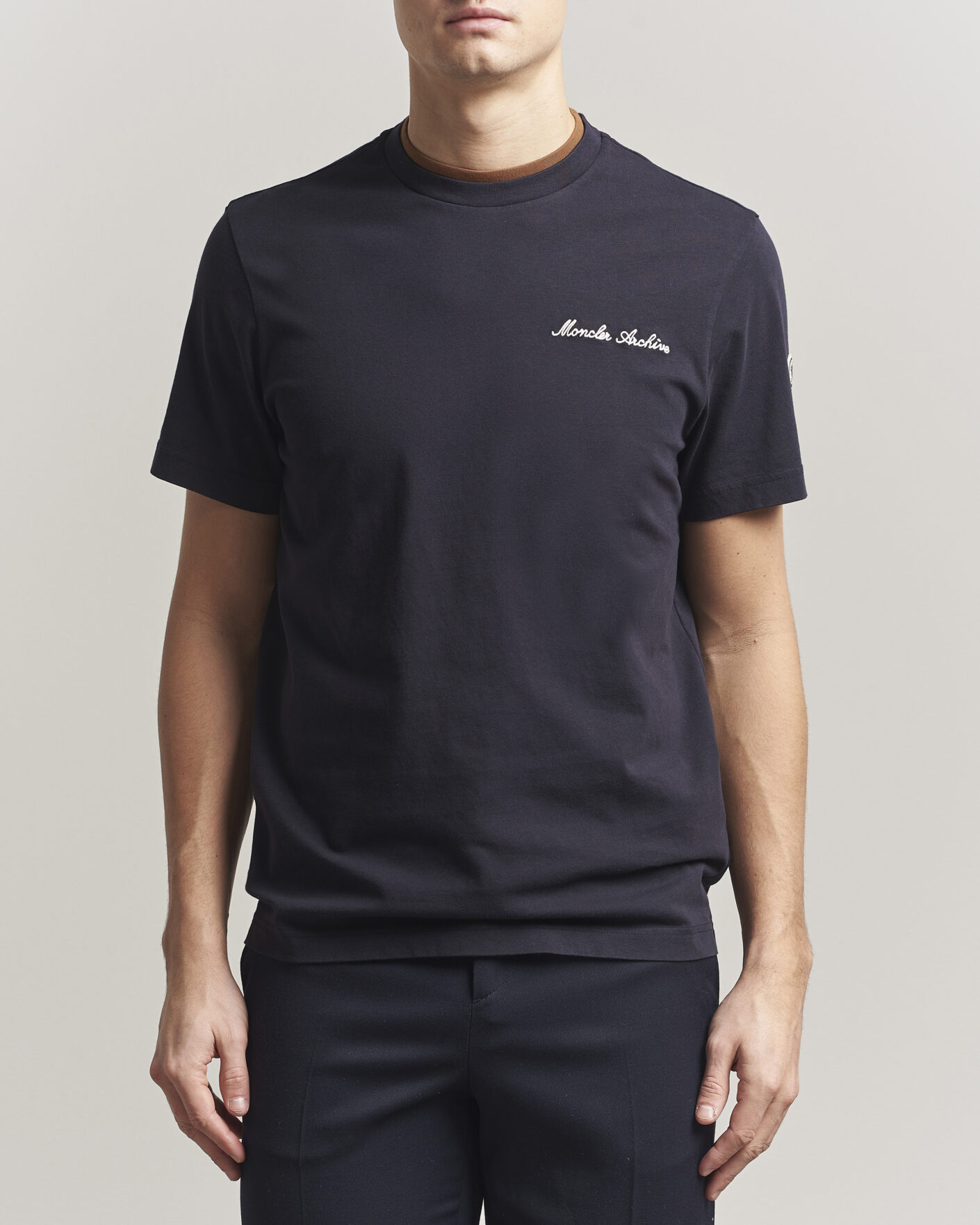 Hombres | Camisetas | Moncler | Signature Logo T-Shirt Navy