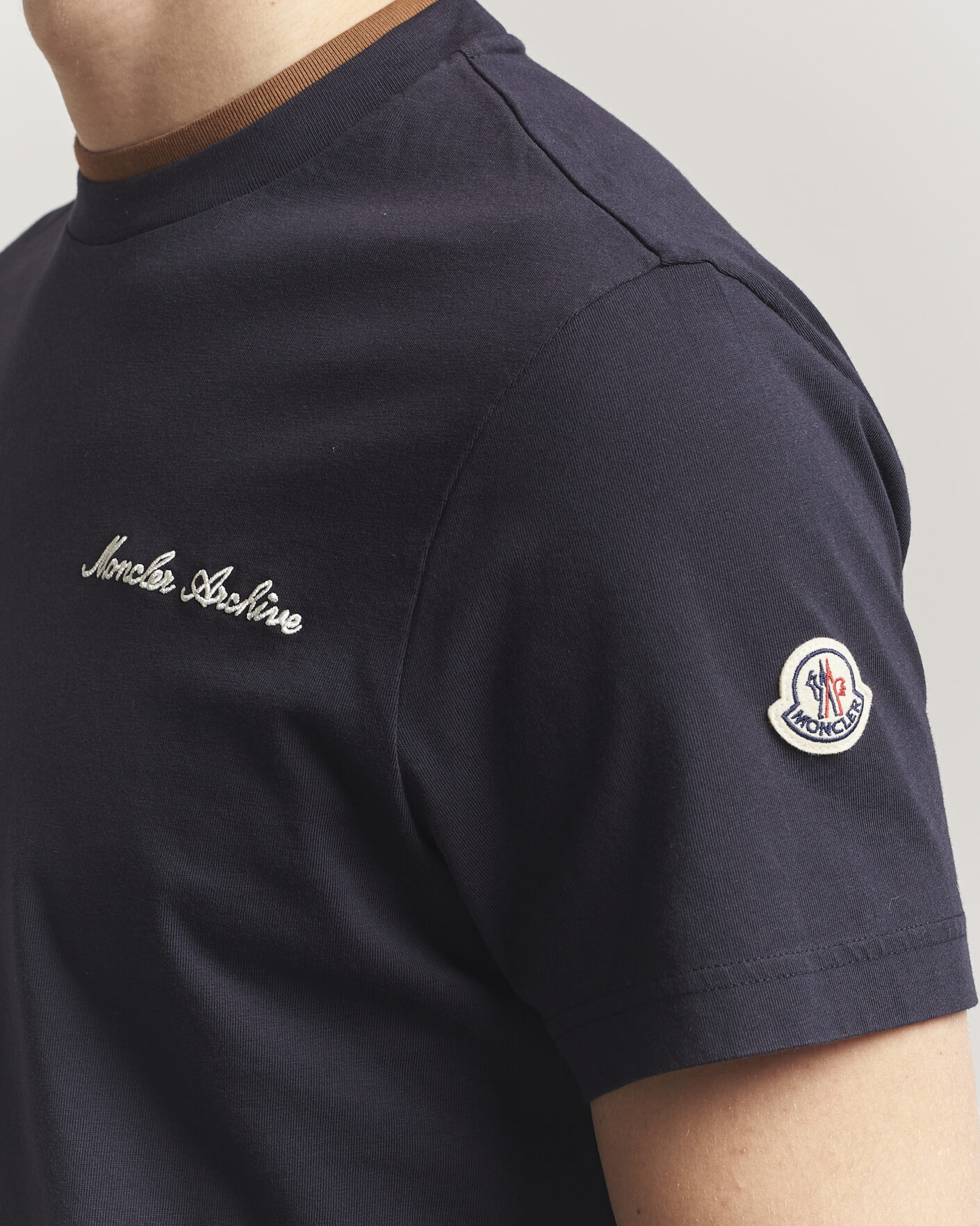 Hombres | Camisetas | Moncler | Signature Logo T-Shirt Navy