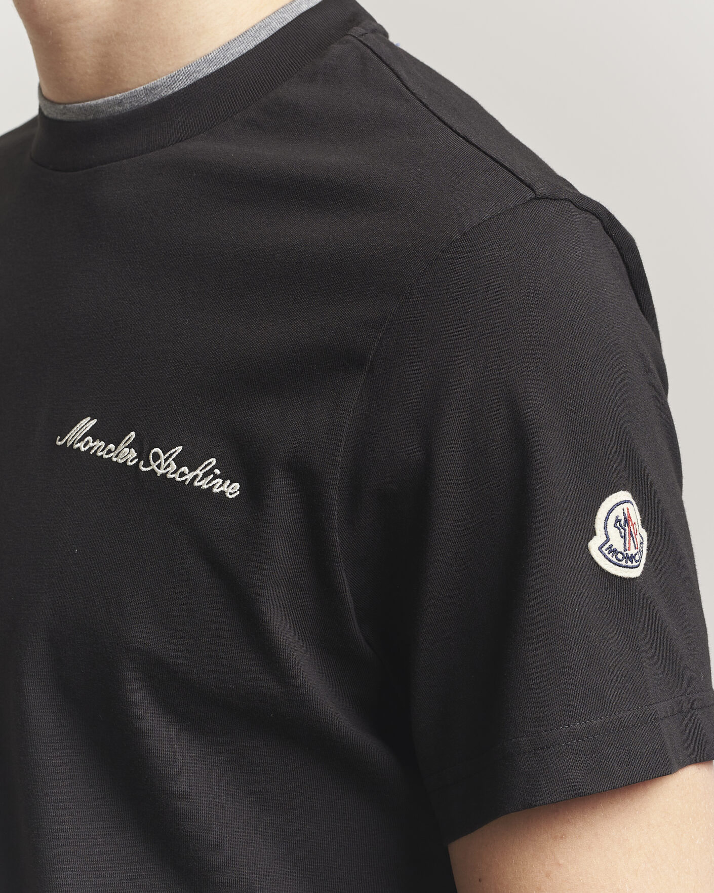 Hombres | Camisetas | Moncler | Signature Logo T-Shirt Black