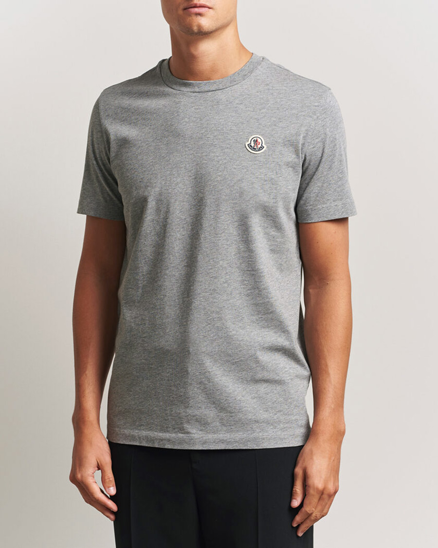 Hombres | Camisetas | Moncler | 3-Pack Logo T-Shirts Black/White/Grey