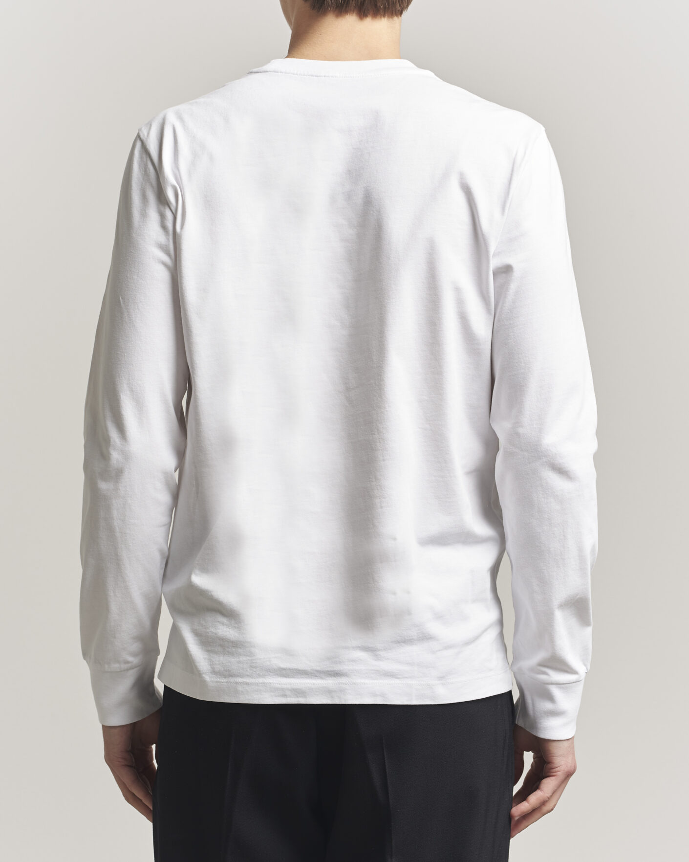 Hombres | Camisetas | Moncler | Lettering Logo Long Sleeve T-Shirt White