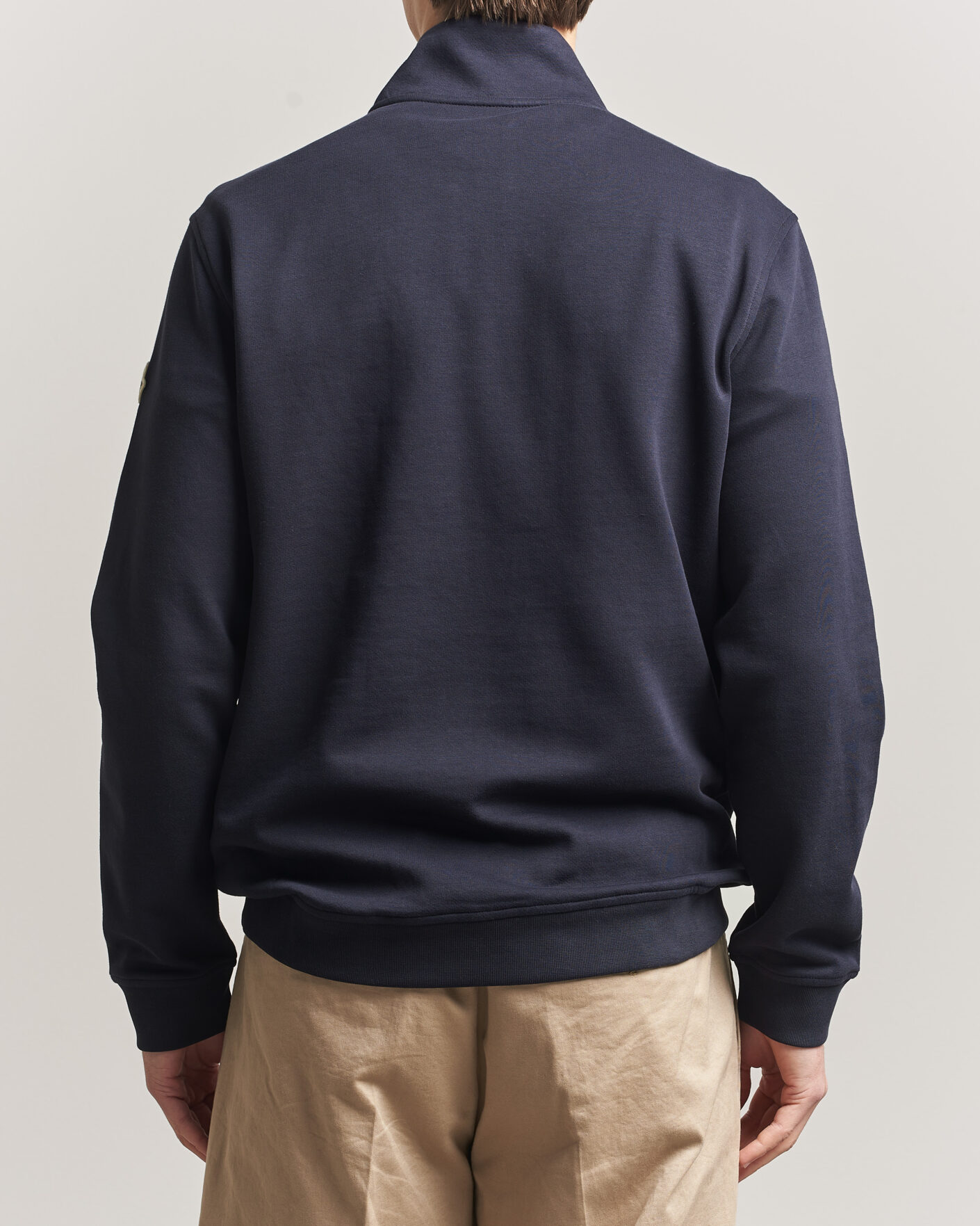 Hombres | Jerséis y prendas de punto | Moncler | Signature Logo Half Zip Navy