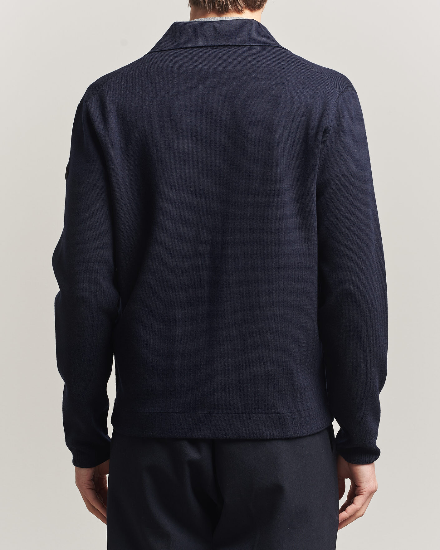 Hombres | Jerséis y prendas de punto | Moncler | Zip Wool Cardigan Navy