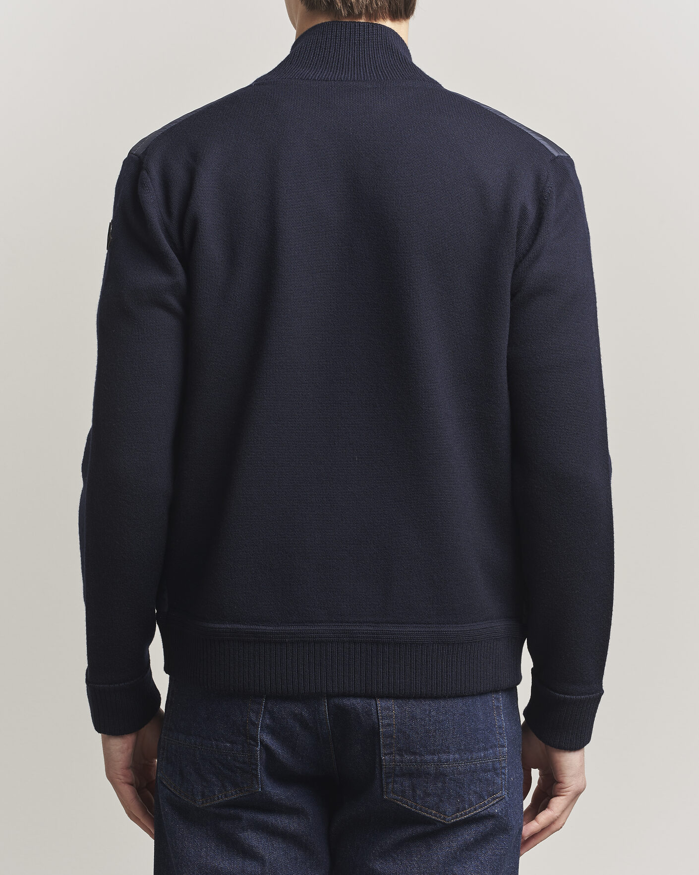 Hombres | Abrigos y chaquetas | Moncler | Luxury Hybrid Zip Cardigan Navy
