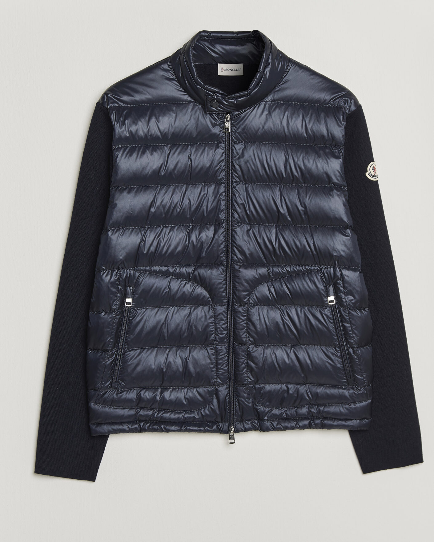 Hombres | Abrigos y chaquetas | Moncler | Hybrid Laque Zip Cardigan Navy