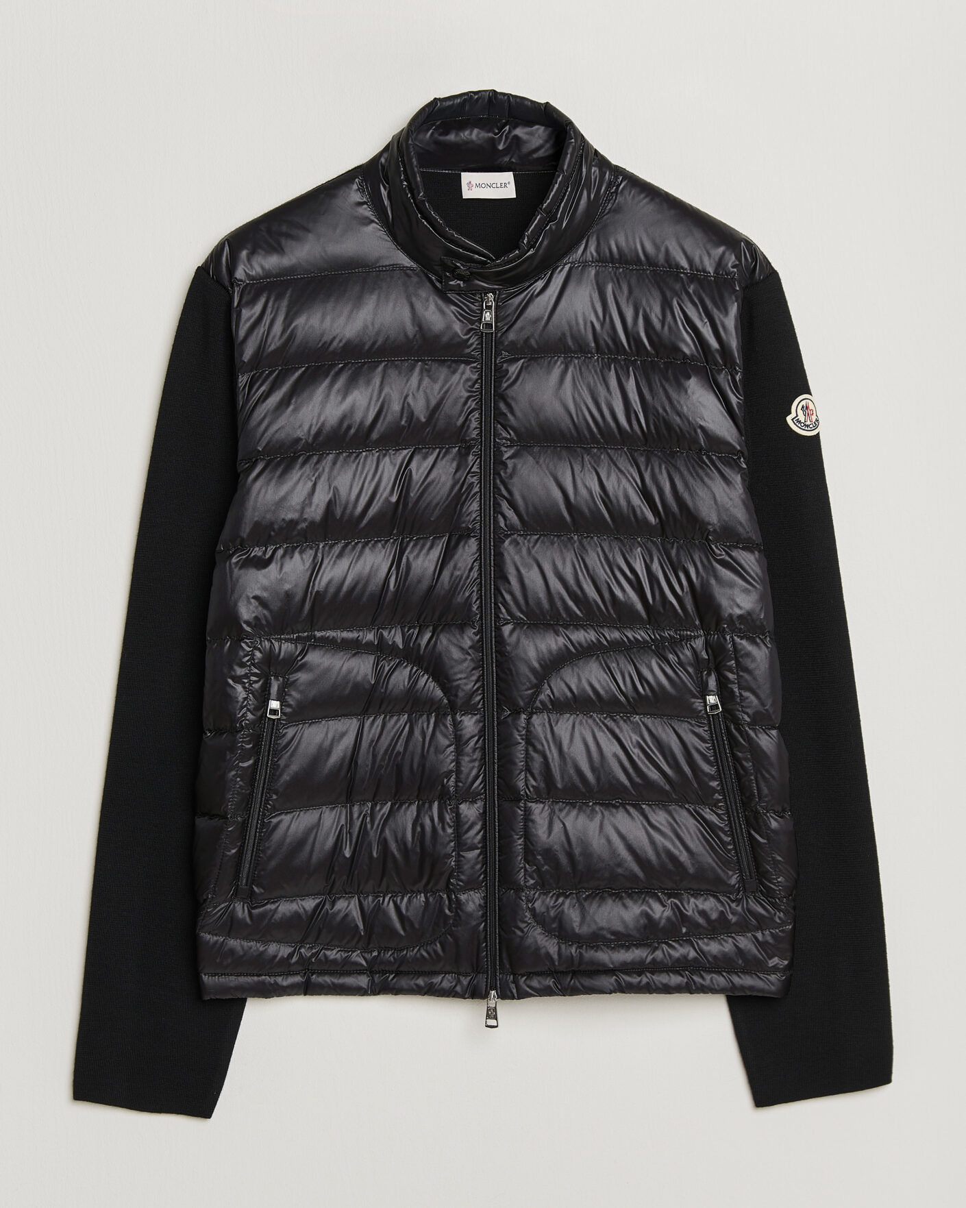 Hombres | Abrigos y chaquetas | Moncler | Hybrid Laque Zip Cardigan Black