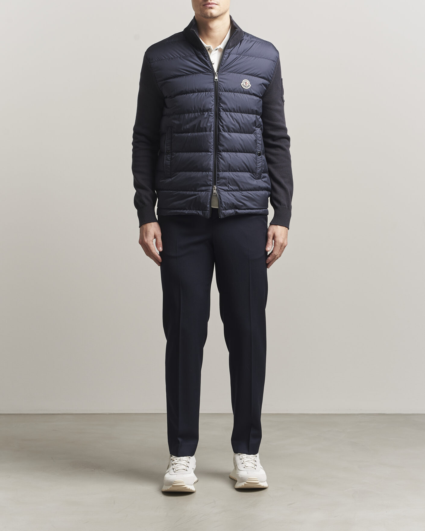 Hombres | Abrigos y chaquetas | Moncler | Hybrid Zip Cardigan Navy