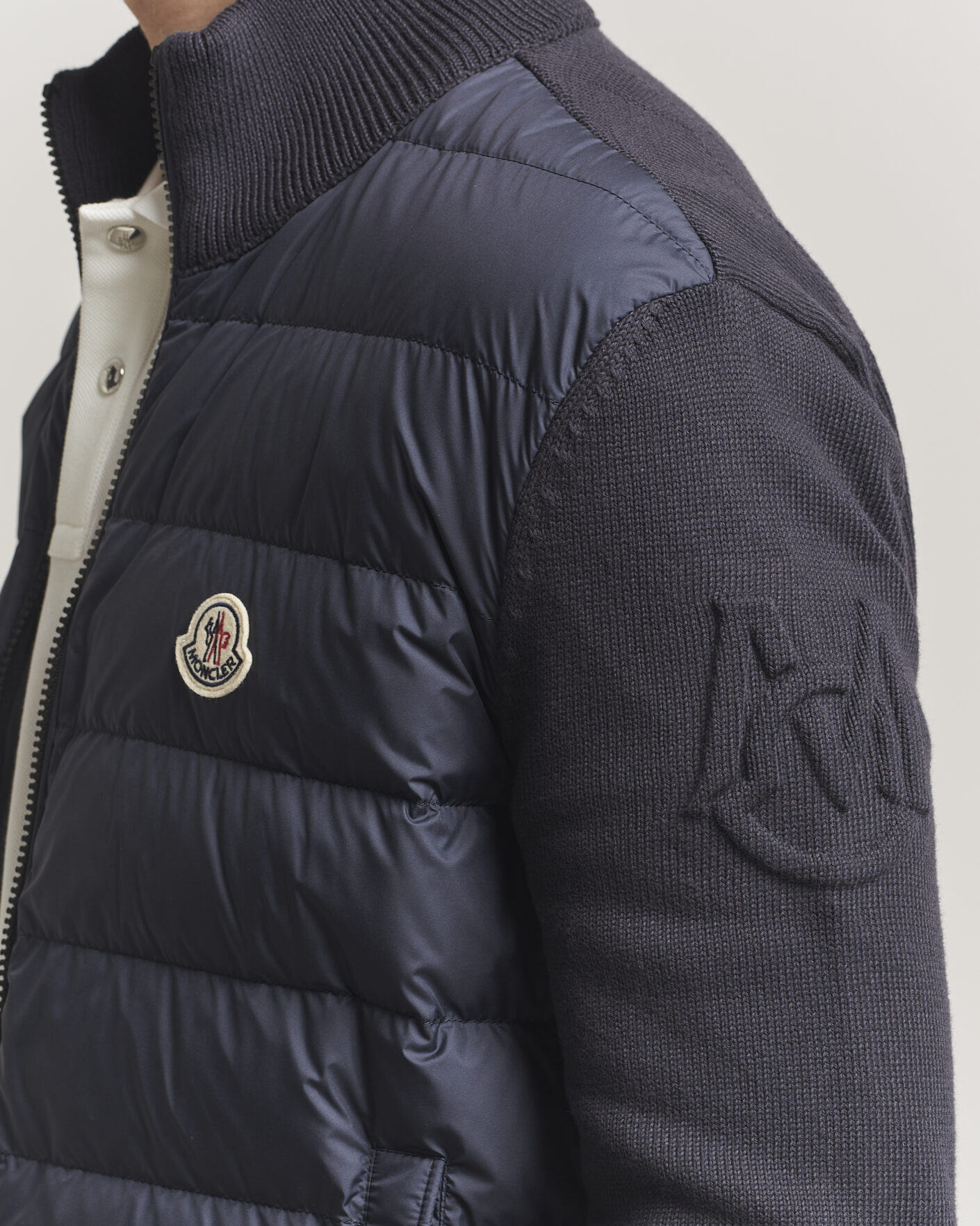 Hombres | Abrigos y chaquetas | Moncler | Hybrid Zip Cardigan Navy