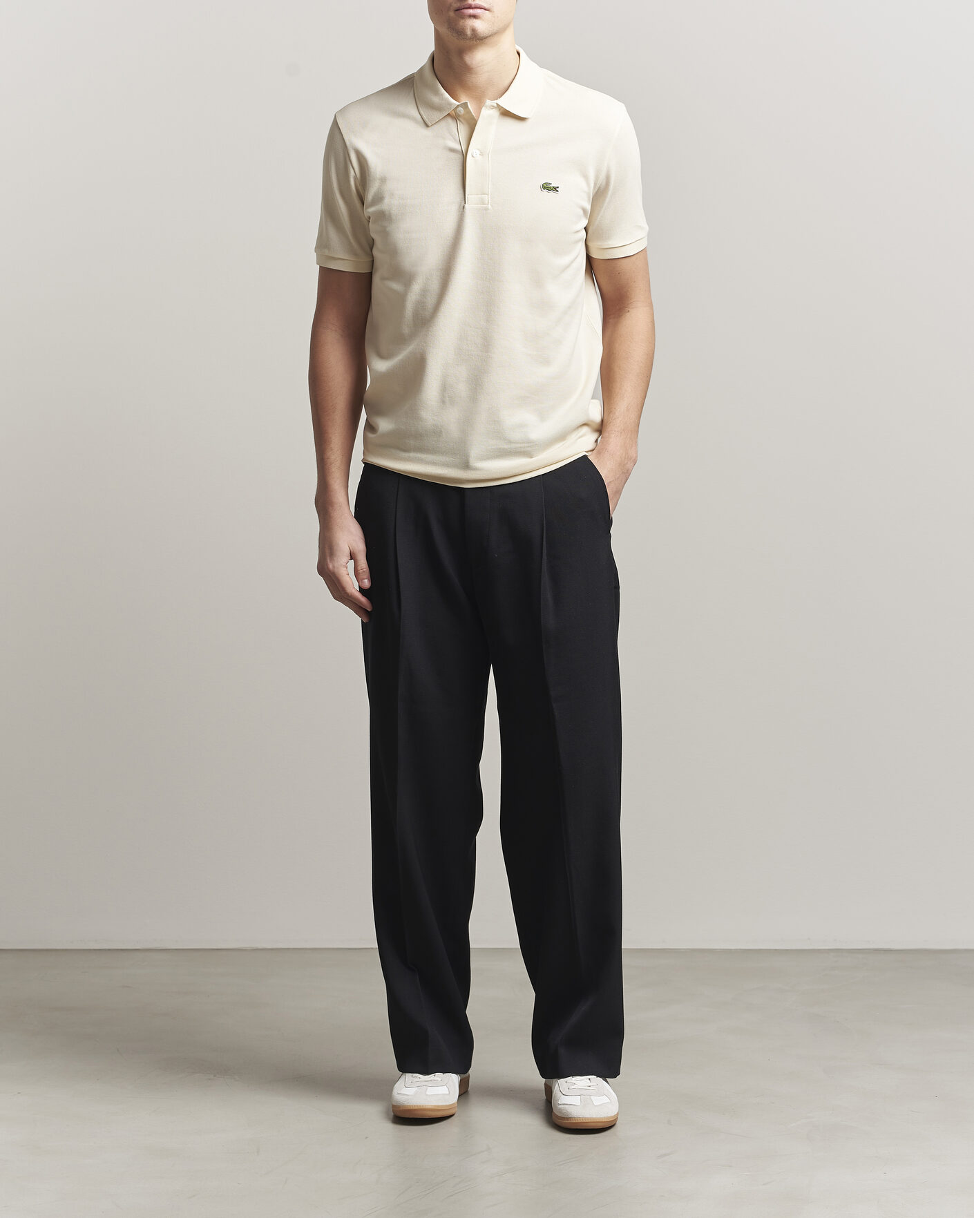 Hombres | Polos | Lacoste | Slim Fit Polo Piké Naturel Clair
