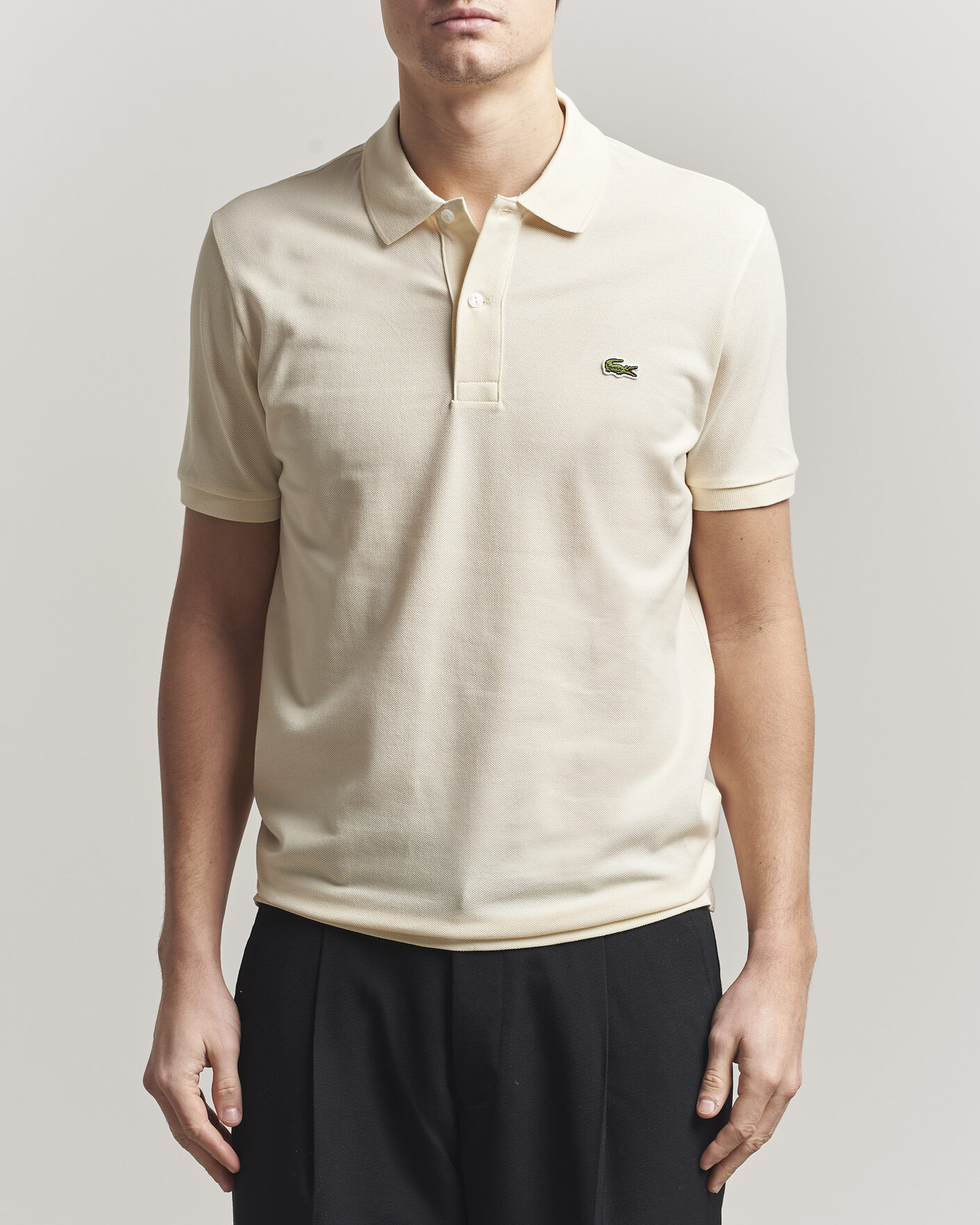 Hombres | Polos | Lacoste | Slim Fit Polo Piké Naturel Clair