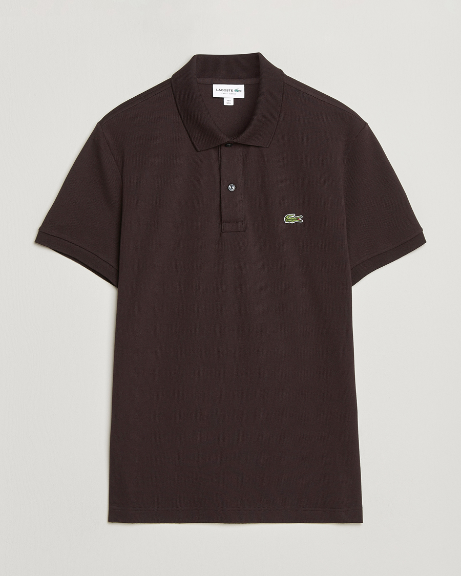 Hombres | Polos | Lacoste | Slim Fit Polo Piké Buffle Brown