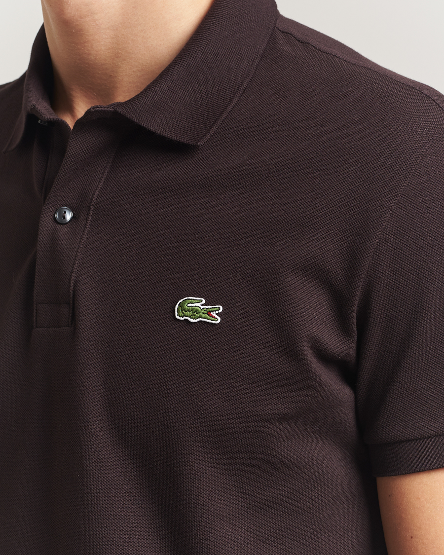 Hombres | Polos | Lacoste | Slim Fit Polo Piké Buffle Brown