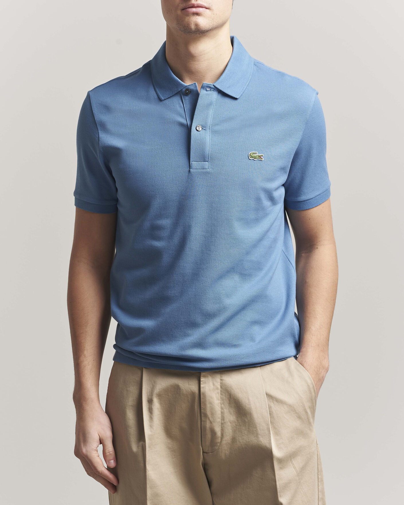 Hombres | Polos | Lacoste | Slim Fit Polo Piké Abyss Blue