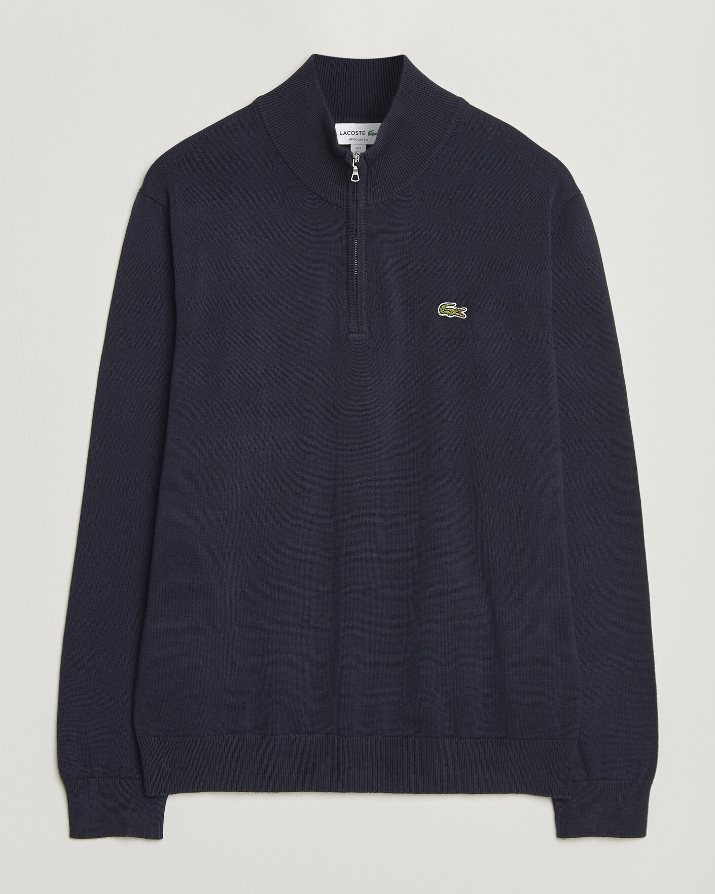 Hombres | Jerséis y prendas de punto | Lacoste | Cotton Knitted Half Zip Navy Blue