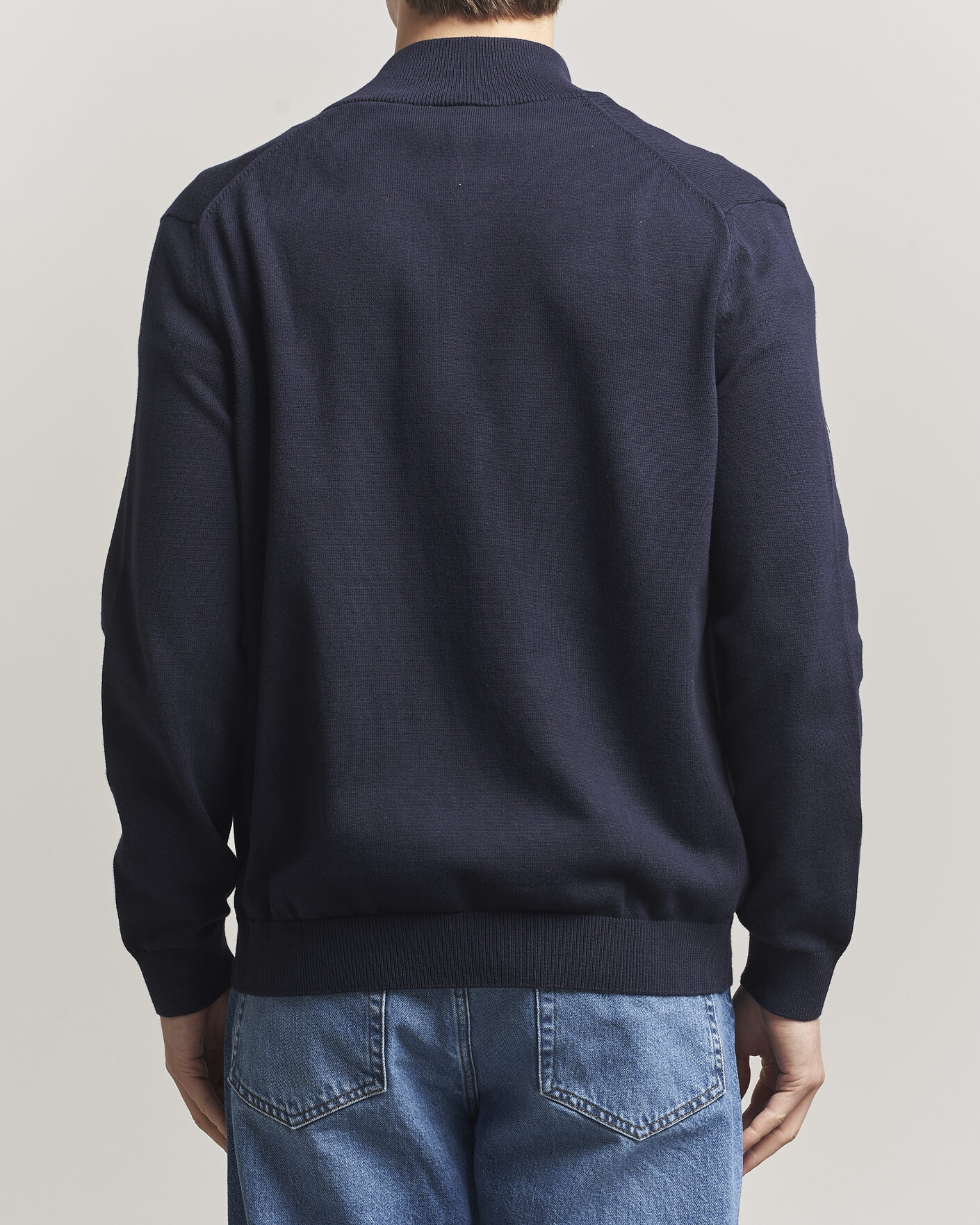 Hombres | Jerséis y prendas de punto | Lacoste | Cotton Knitted Full Zip Navy Blue