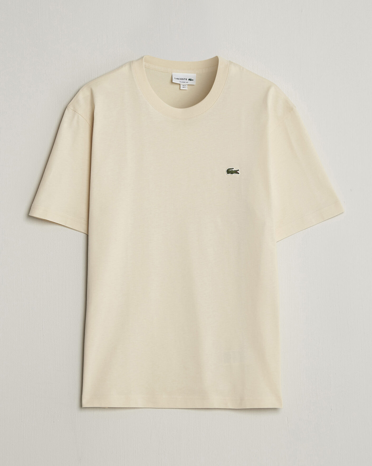 Hombres | Camisetas | Lacoste | Crew Neck T-Shirt Naturel Clair