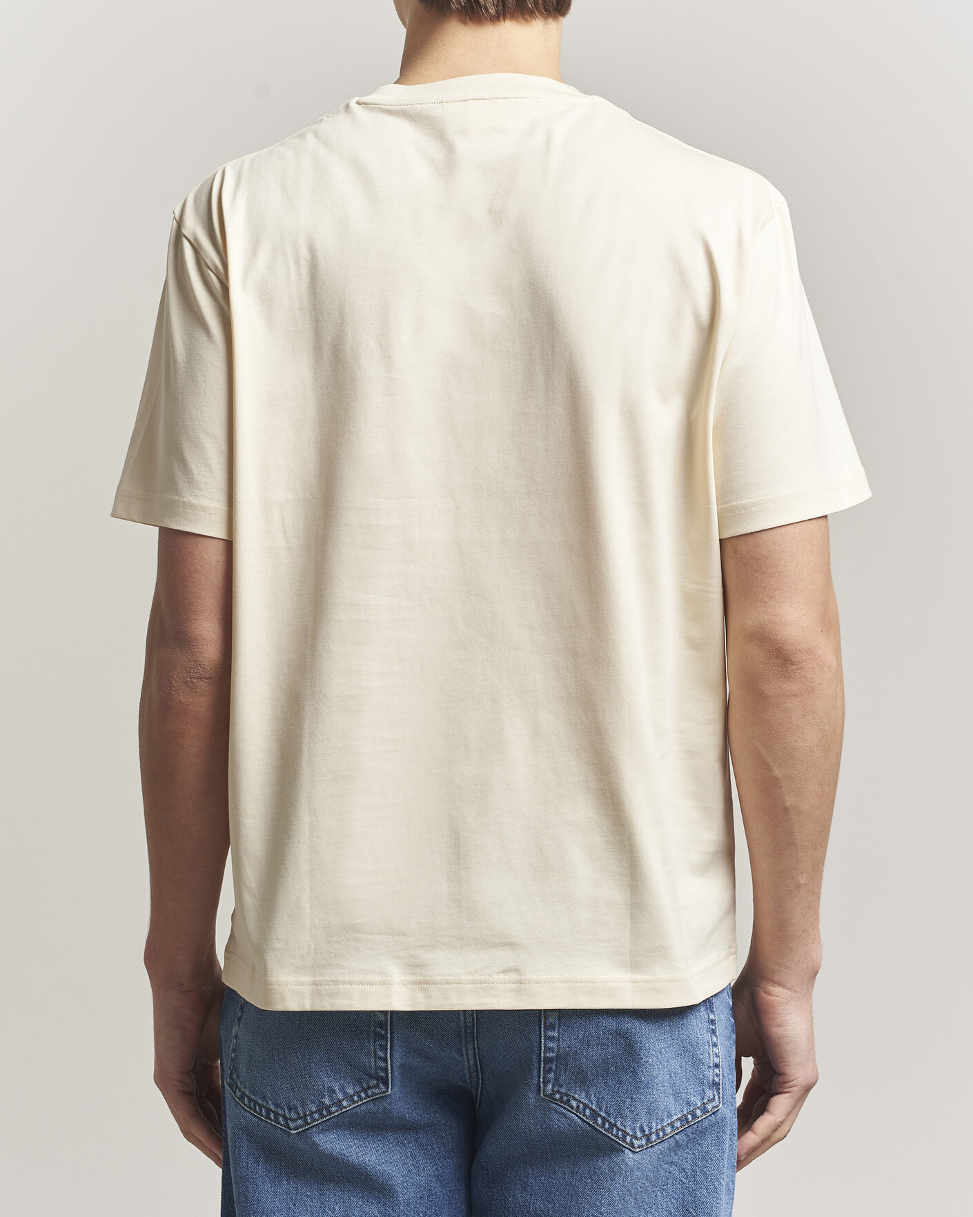 Hombres | Camisetas | Lacoste | Crew Neck T-Shirt Naturel Clair