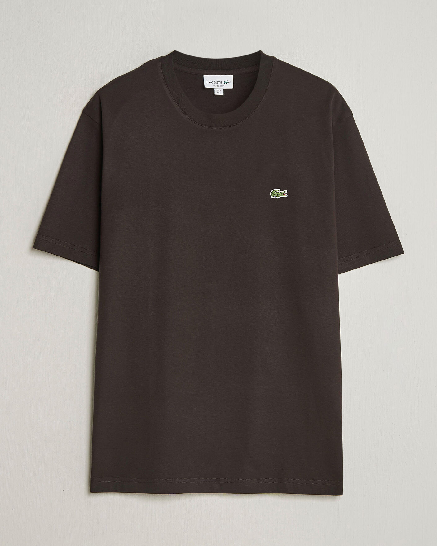 Hombres | Camisetas | Lacoste | Crew Neck T-Shirt Buffle Brown