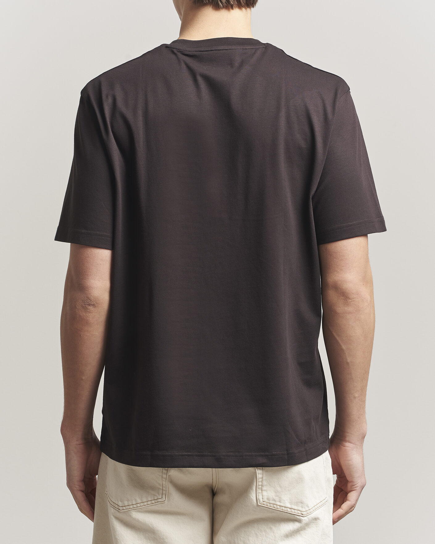Hombres | Camisetas | Lacoste | Crew Neck T-Shirt Buffle Brown