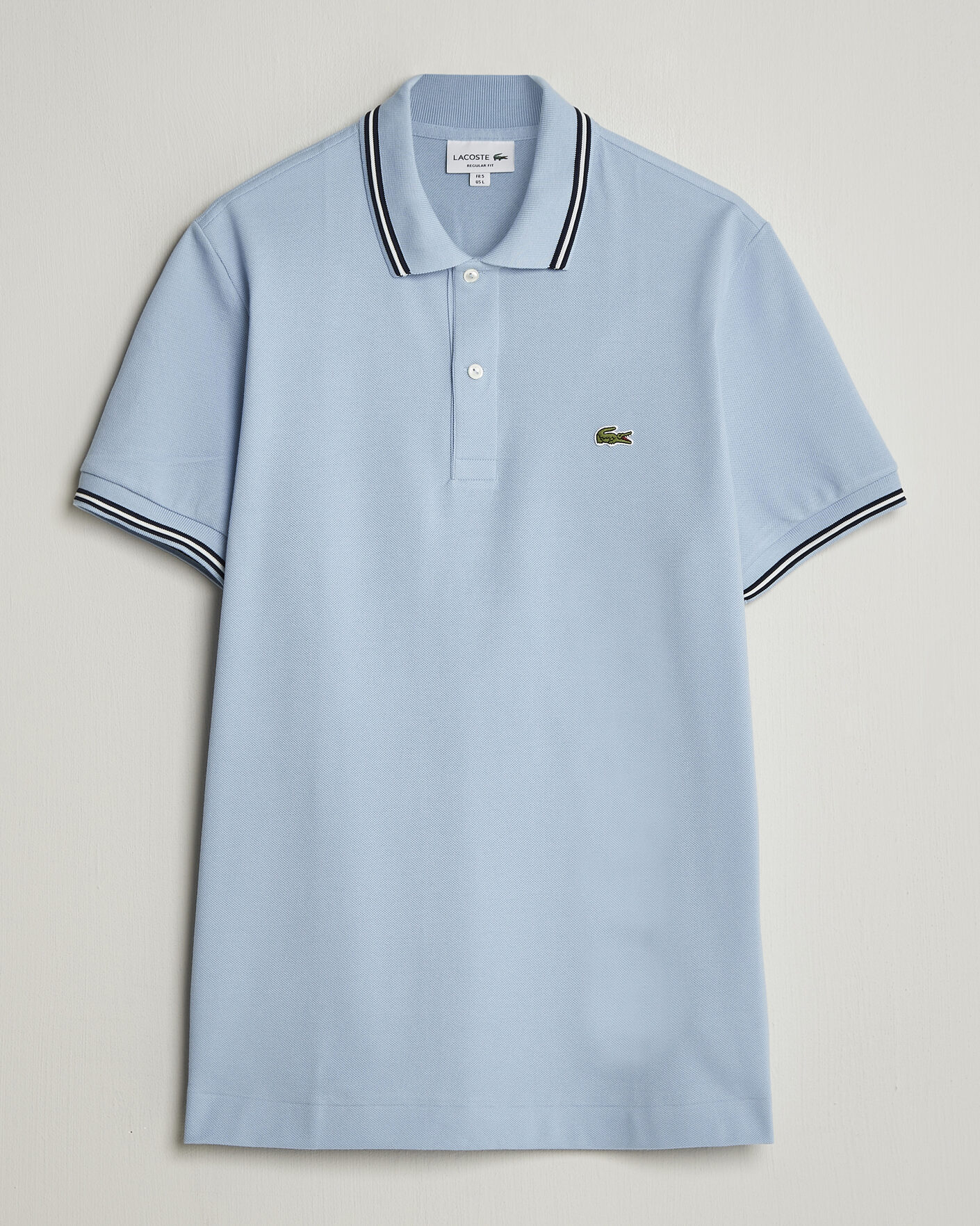 Hombres | Polos | Lacoste | Original Tipped Polo Piké Chambray
