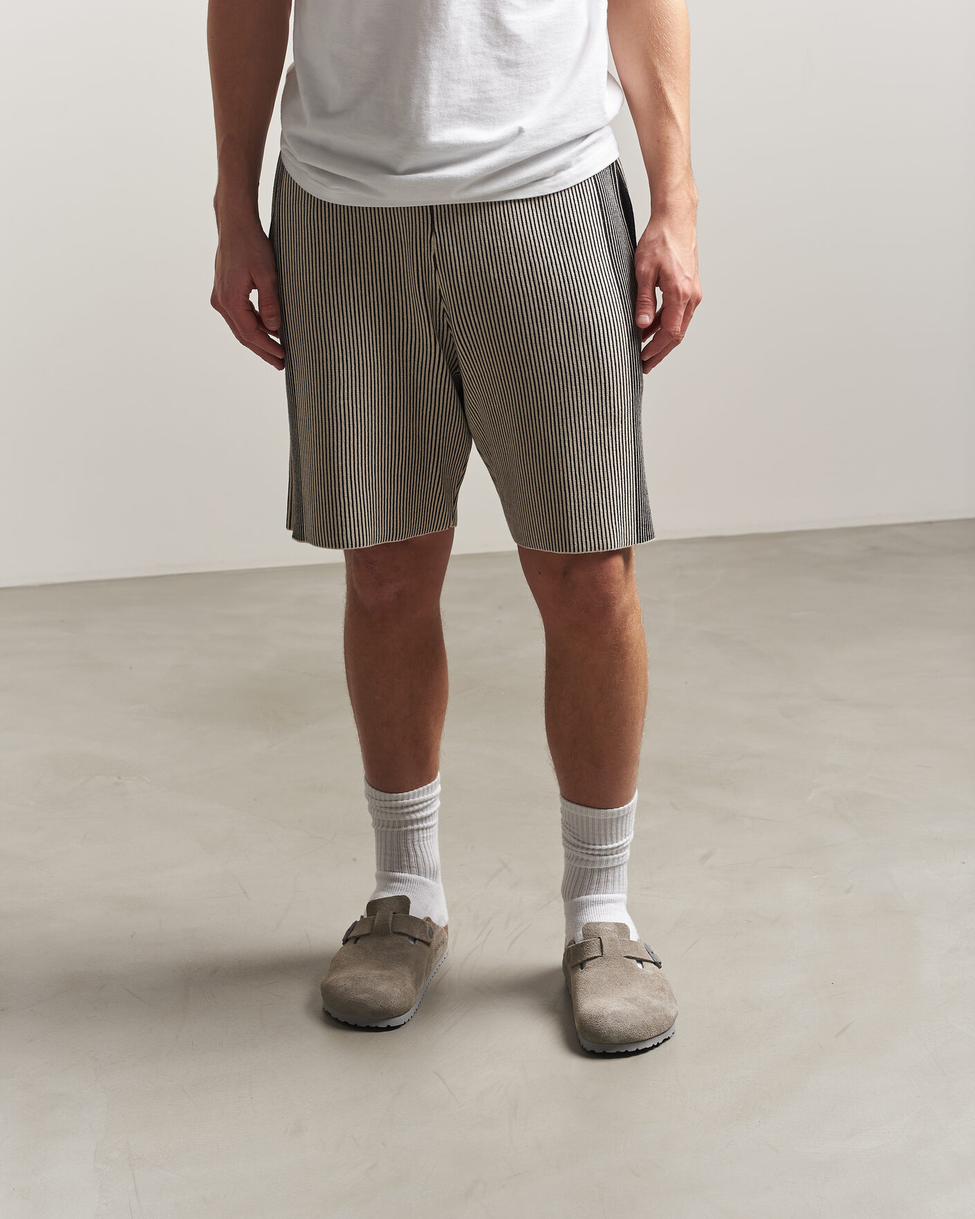 Hombres | Sandalias y chanclas | BIRKENSTOCK | Boston Soft Footbed Stone Coin Suede