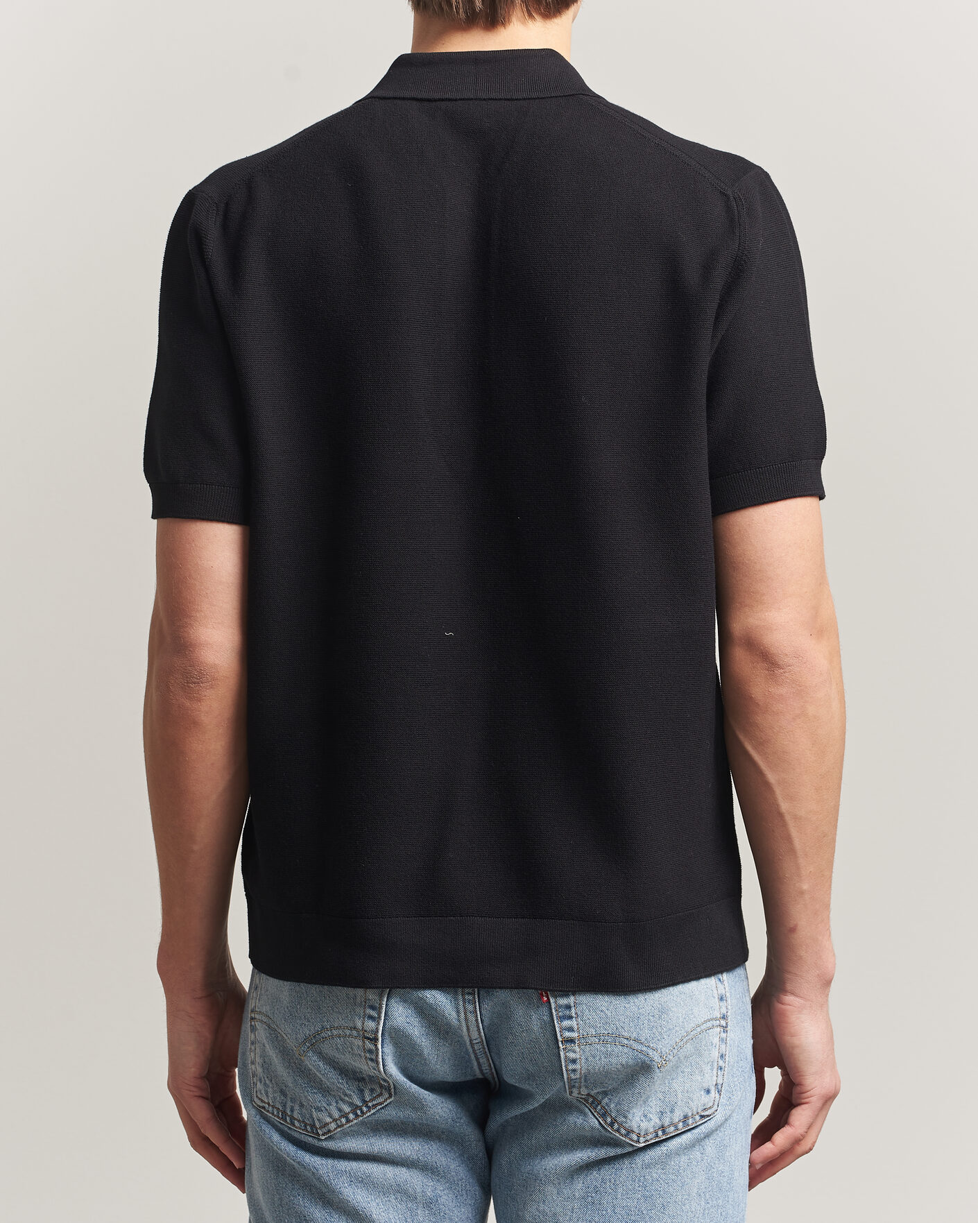 Hombres | Polos | Lacoste | Cotton Knitted Polo Black