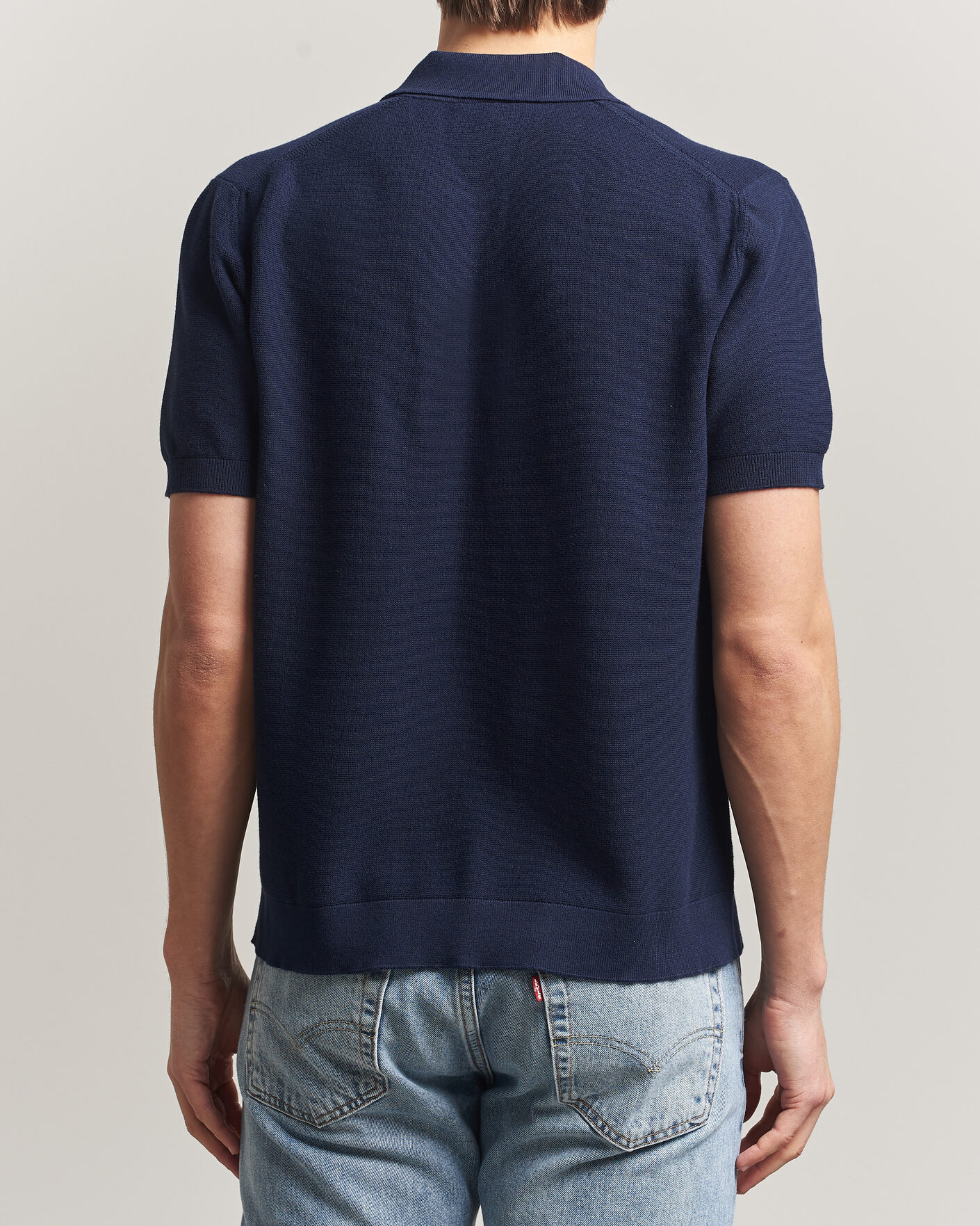 Hombres | Polos | Lacoste | Cotton Knitted Polo Navy Blue