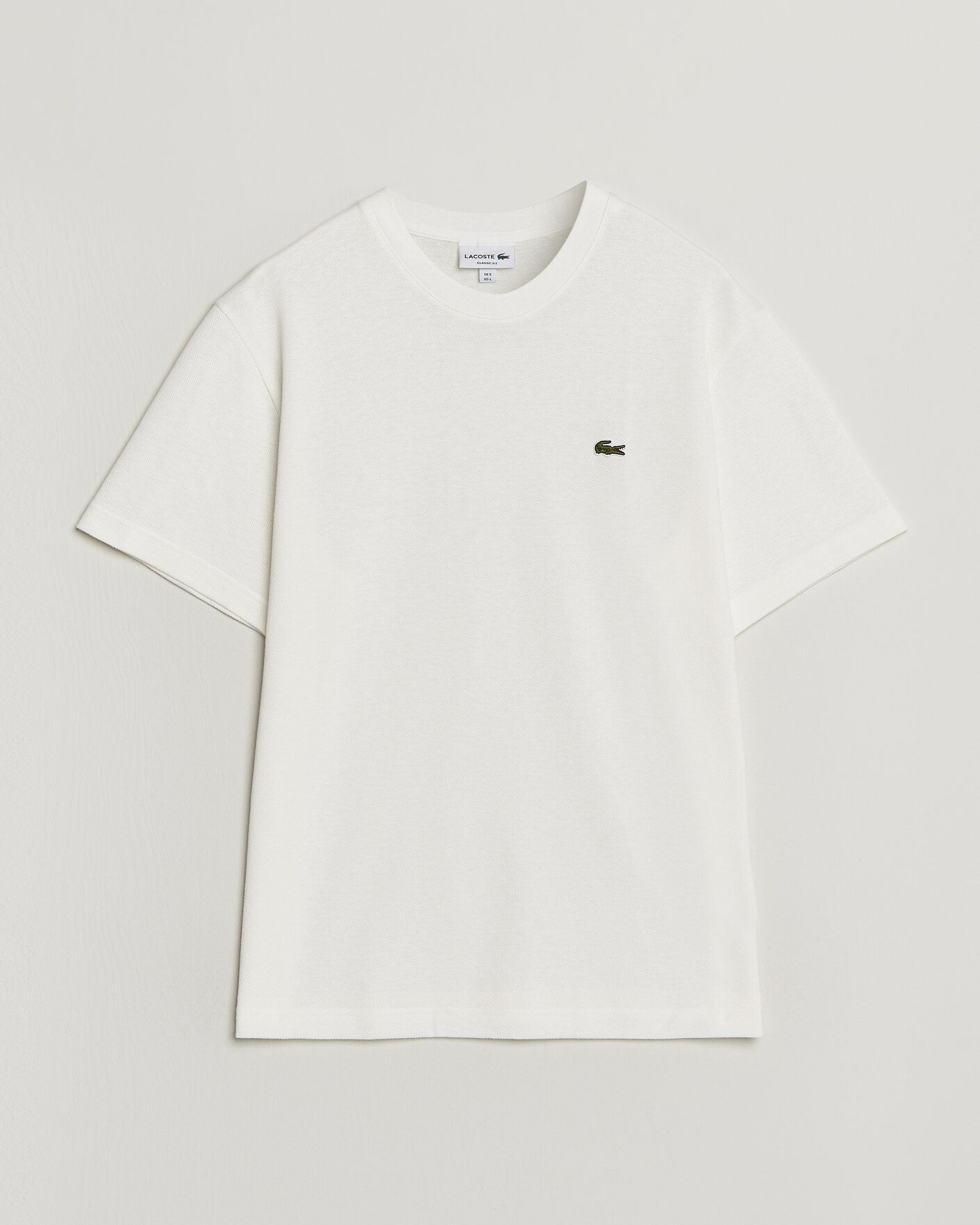 Hombres | Camisetas | Lacoste | Cotton/Linen Pique T-Shirt Flour