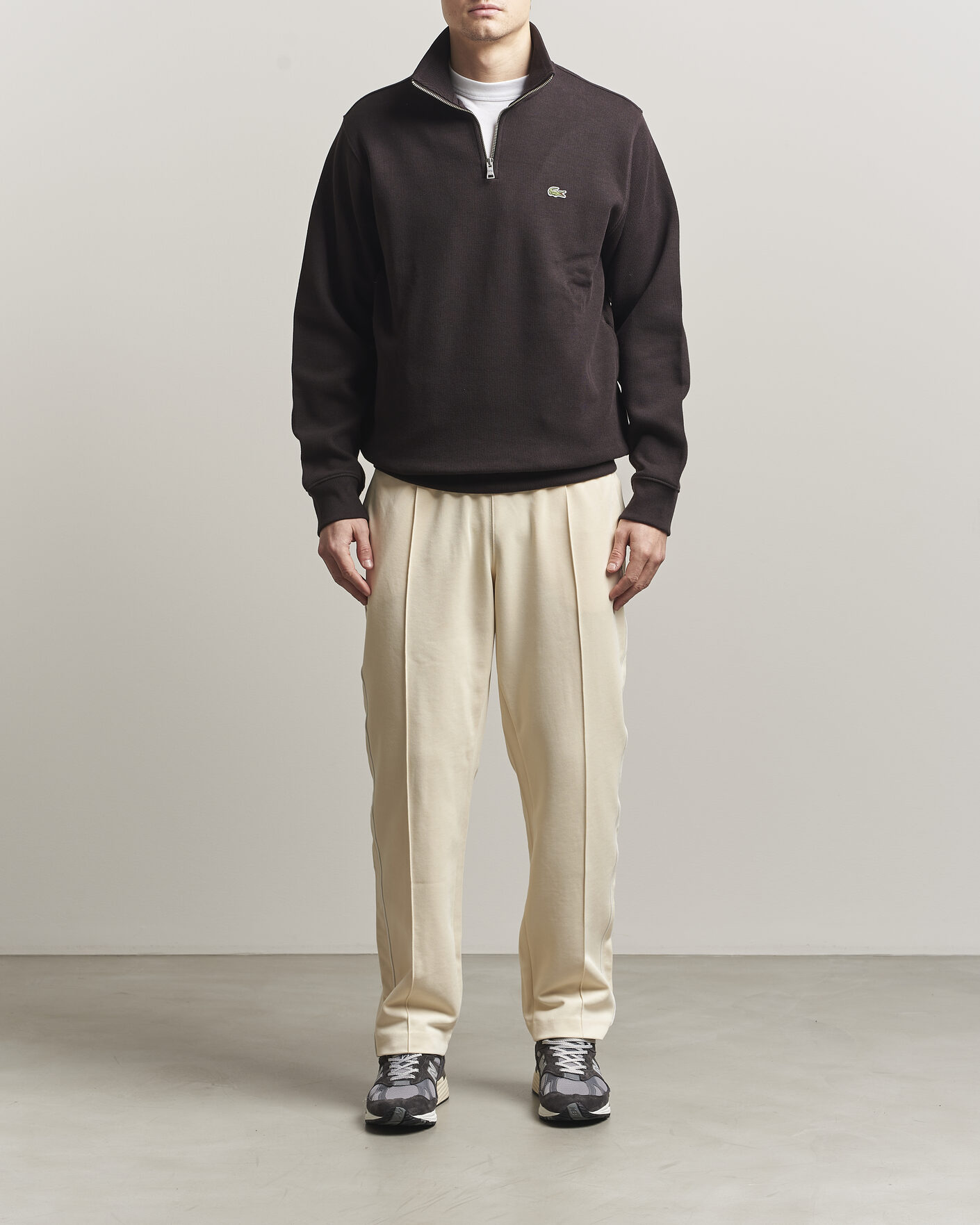 Hombres | Pantalones | Lacoste | Piqué Track Pants Naturel Clair