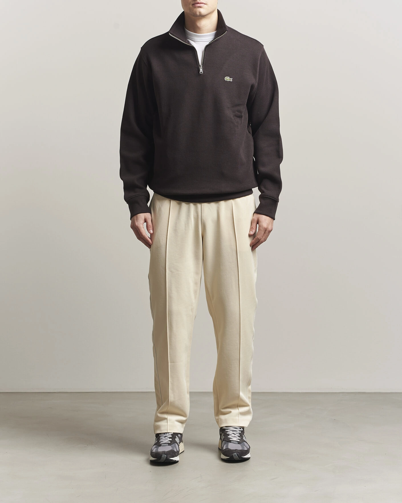 Hombres | Pantalones | Lacoste | Piqué Track Pants Naturel Clair