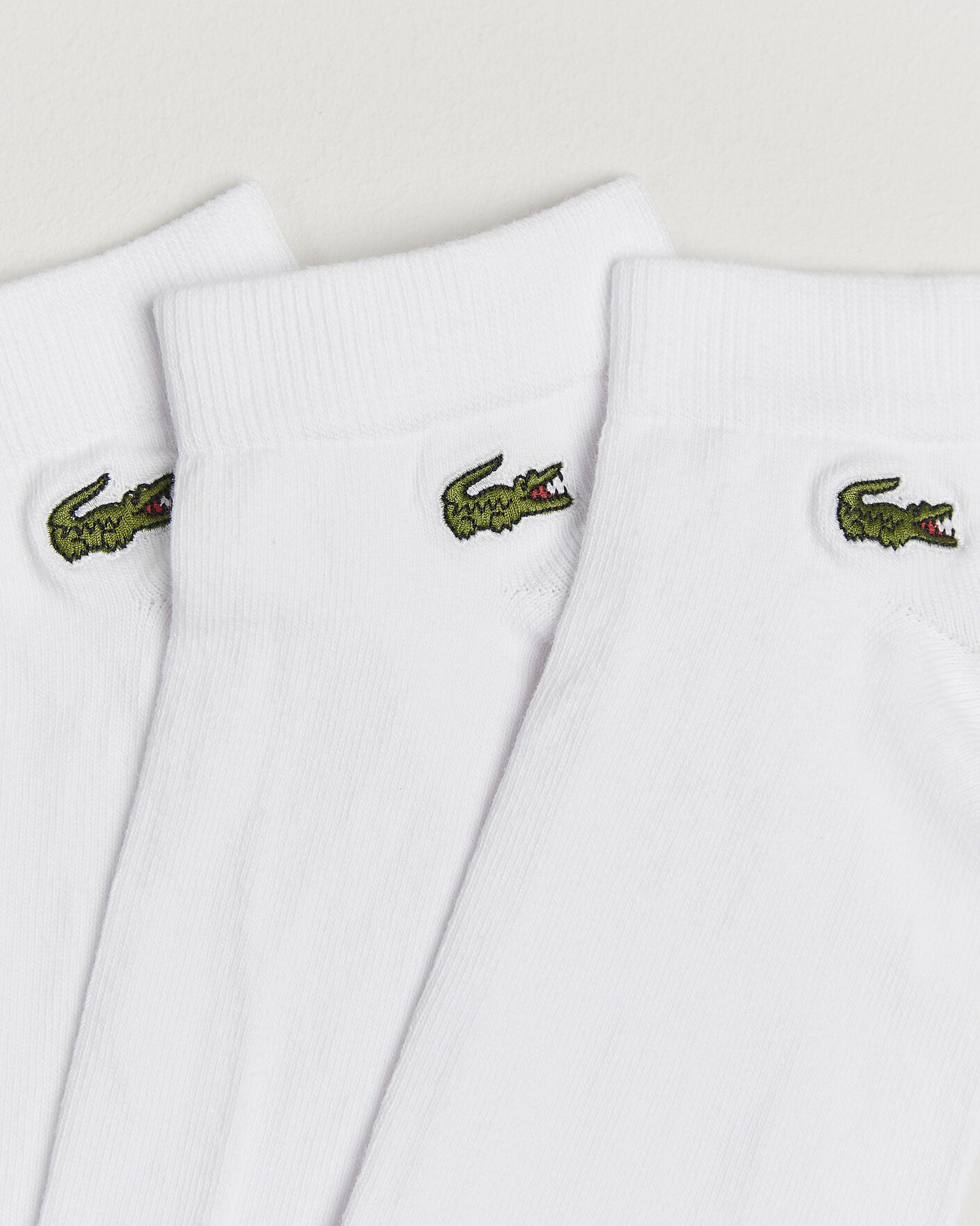 Hombres | Ropa interior y calcetines | Lacoste | 3-Pack Short Sport Socks White