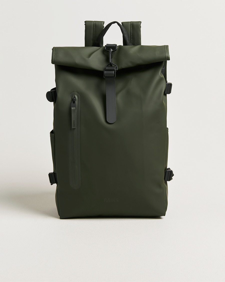 Hombres | Bolsos | RAINS | Rolltop Large Rucksack Green