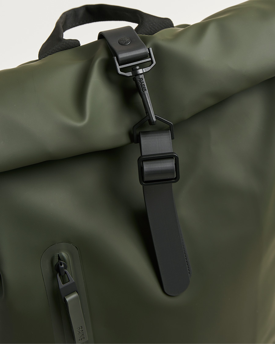Hombres | Bolsos | RAINS | Rolltop Large Rucksack Green