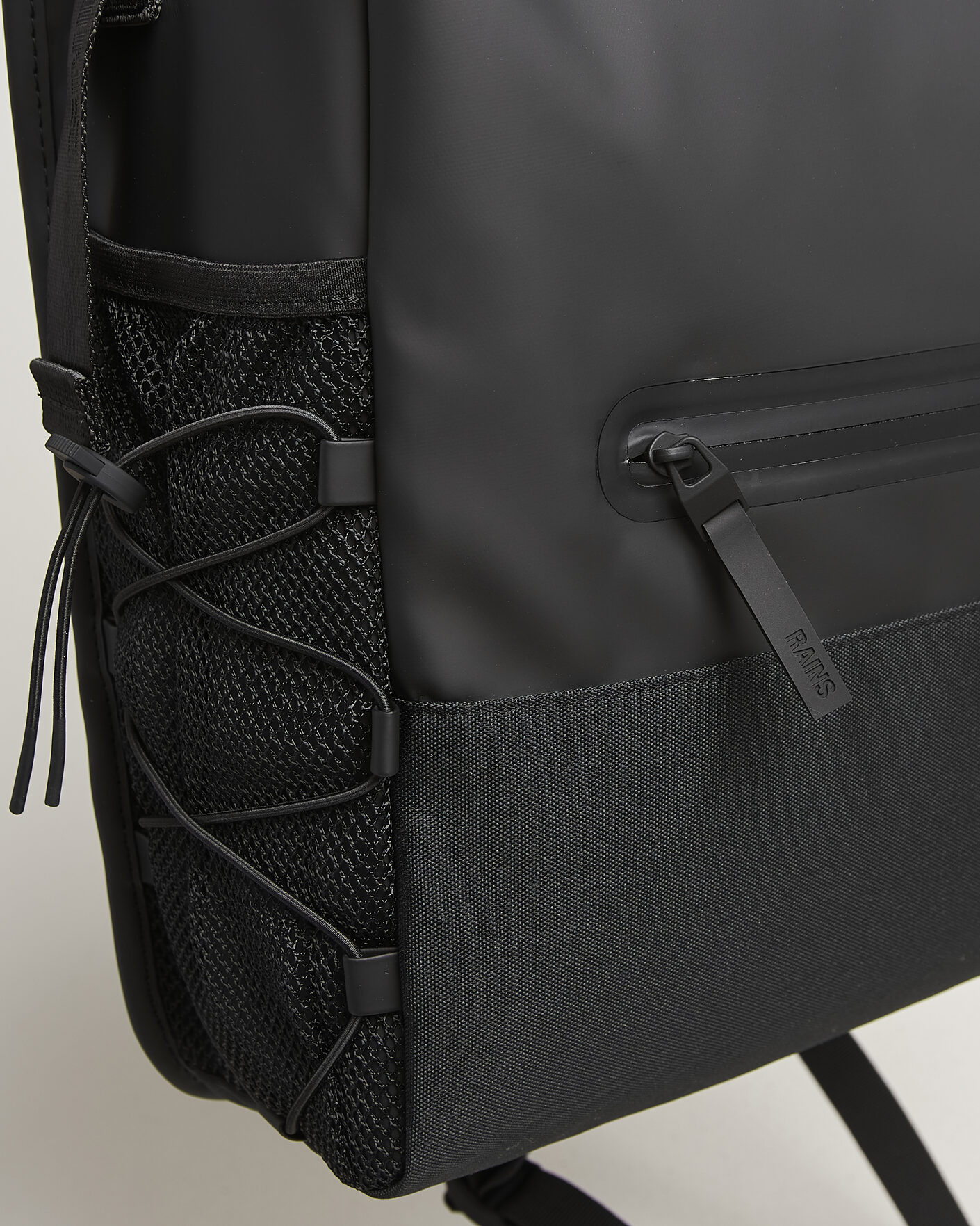 Hombres | Bolsos | RAINS | Trail Mountaineer Rolltop Backpack Black