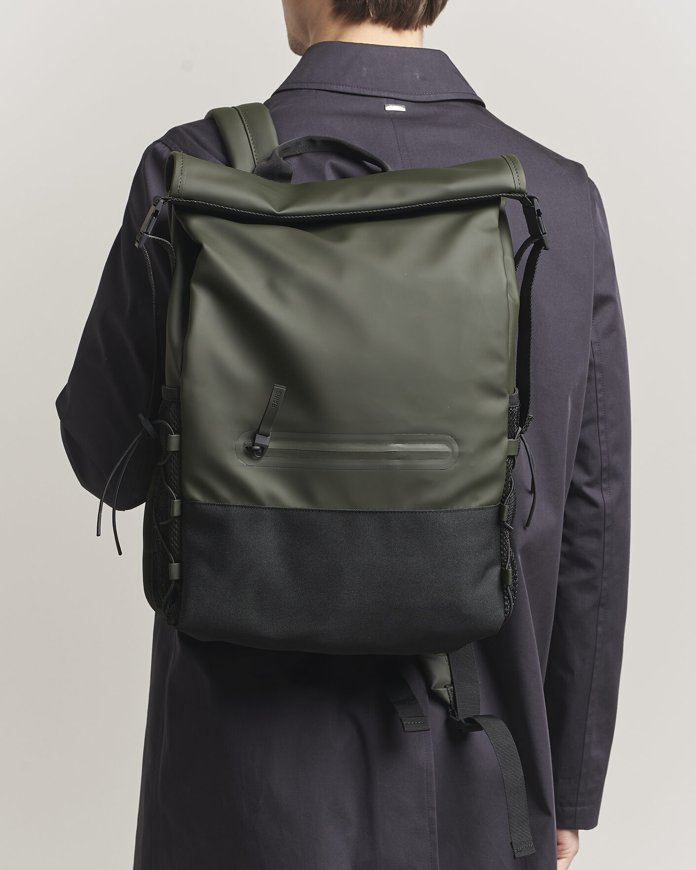 Hombres | Bolsos | RAINS | Trail Mountaineer Rolltop Backpack Green