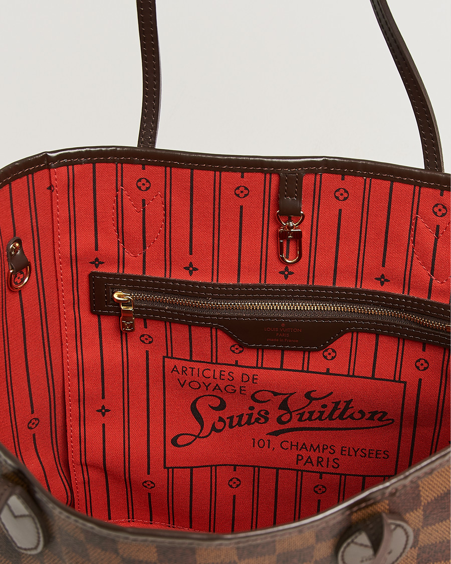 Hombres | Pre-Owned & Vintage Bags | Louis Vuitton Pre-Owned | Neverfull MM Damier Ebene