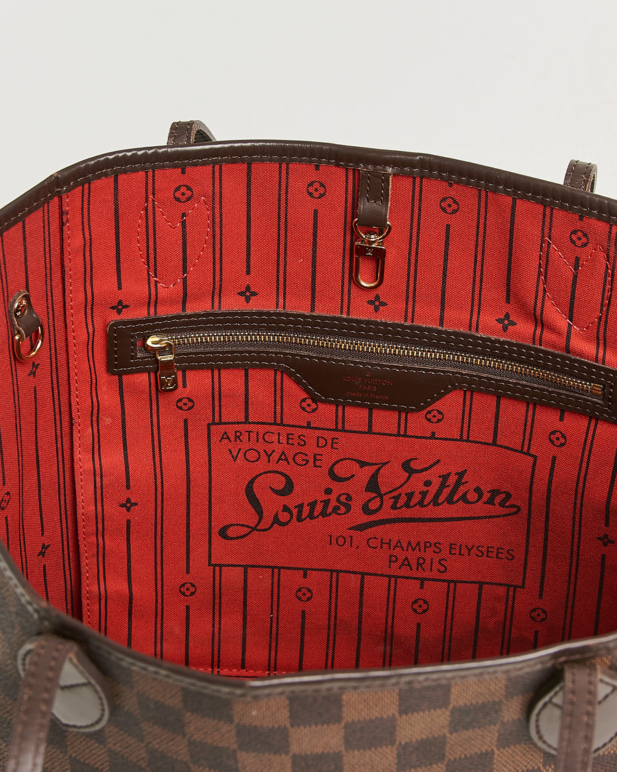 Hombres | Pre-Owned & Vintage Bags | Louis Vuitton Pre-Owned | Neverfull MM Damier Ebene