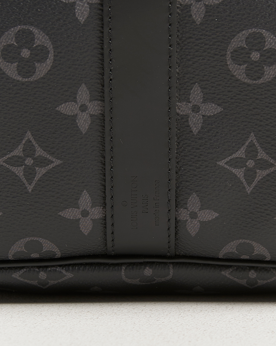 Hombres | Louis Vuitton Pre-Owned Keepall Bandouliére 55 Monogram Eclipse | Louis Vuitton Pre-Owned | Keepall Bandouliére 55 Monogram Eclipse