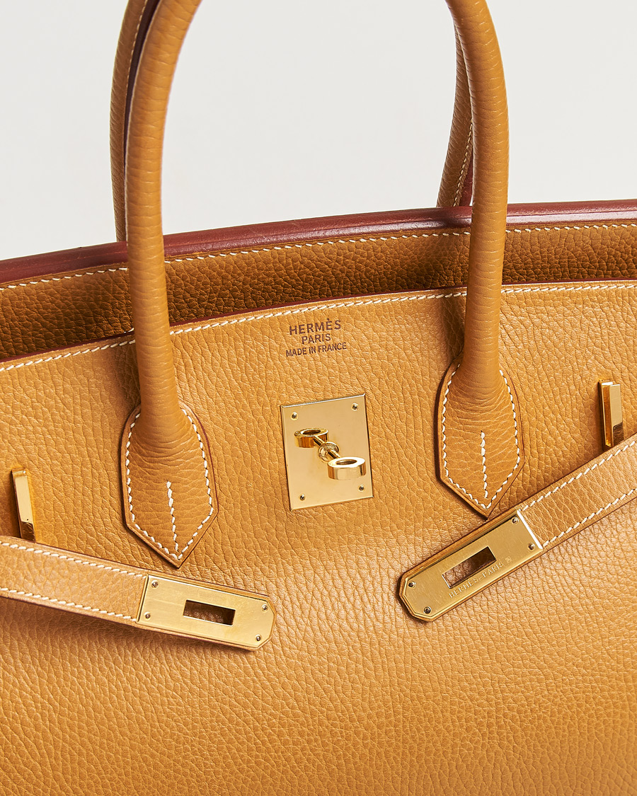 Hombres | Pre-Owned & Vintage Bags | Hermès Pre-Owned | Birkin 35 Ardennes Gold