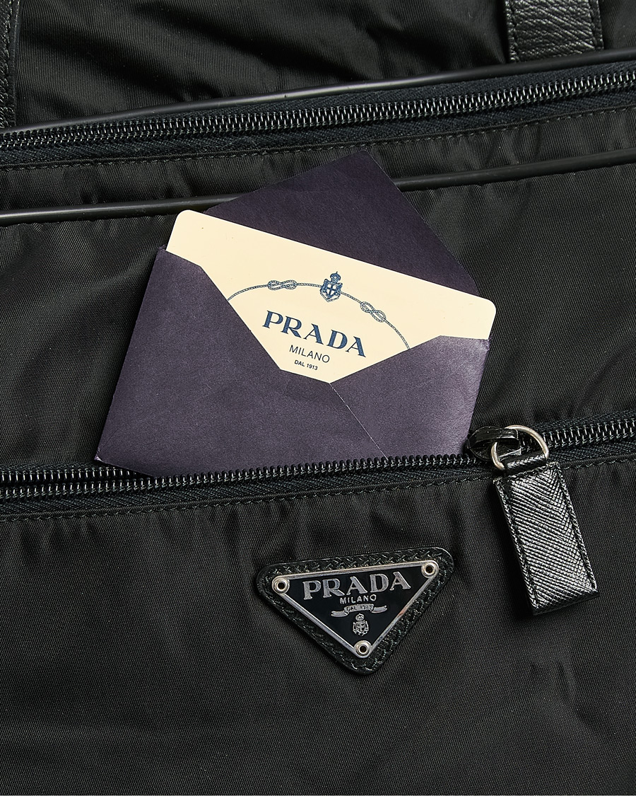 Hombres | Pre-Owned & Vintage Bags | Prada Pre-Owned | Tessuto Nylon Document Bag Black