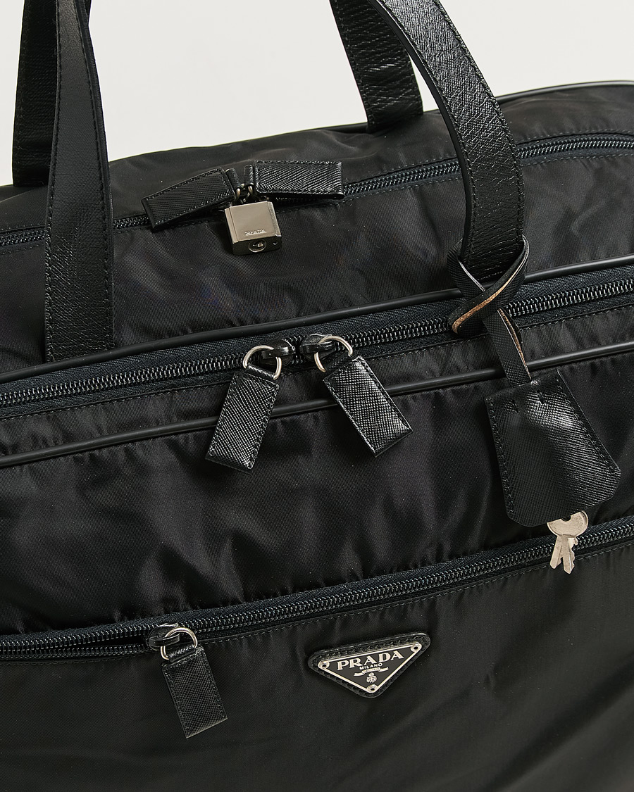 Hombres | Pre-Owned & Vintage Bags | Prada Pre-Owned | Tessuto Nylon Document Bag Black