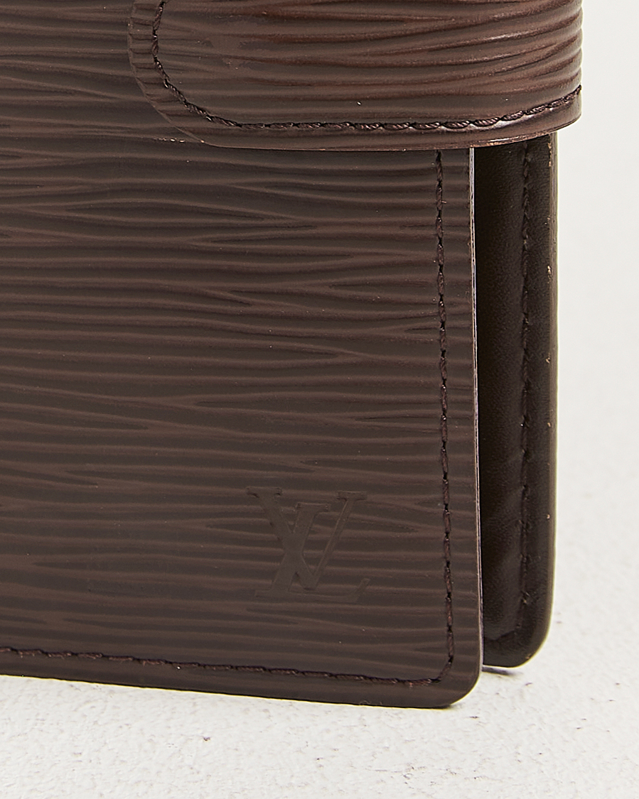 Hombres | Pre-Owned & Vintage Bags | Louis Vuitton Pre-Owned | Small Ring Agenda Cover Epi Leather Brown