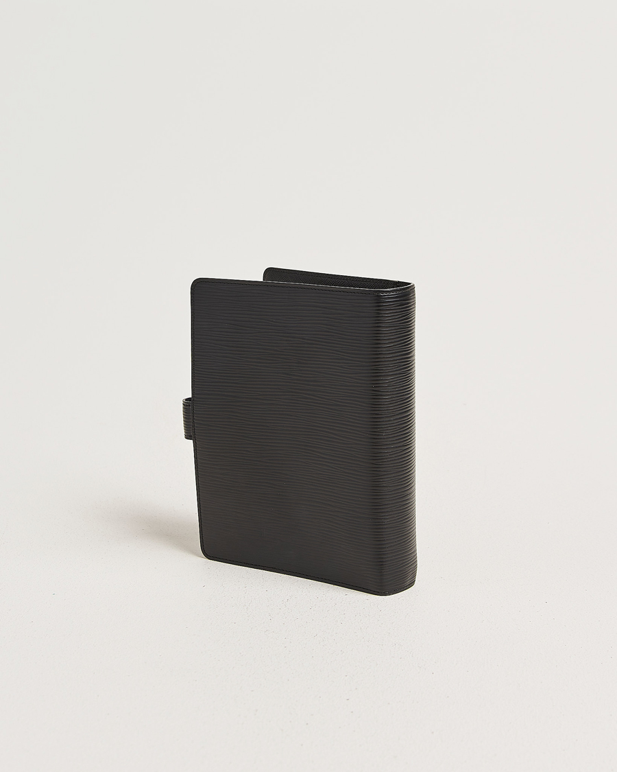Hombres | Pre-Owned & Vintage Bags | Louis Vuitton Pre-Owned | Medium Ring Agenda Cover Epi Leather Black