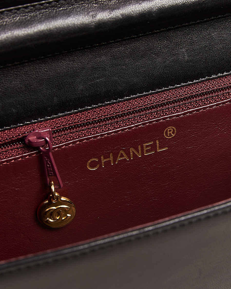 Hombres | Pre-Owned & Vintage Bags | Chanel Pre-Owned | Classic Single Flap Bag Lambskin Small Black