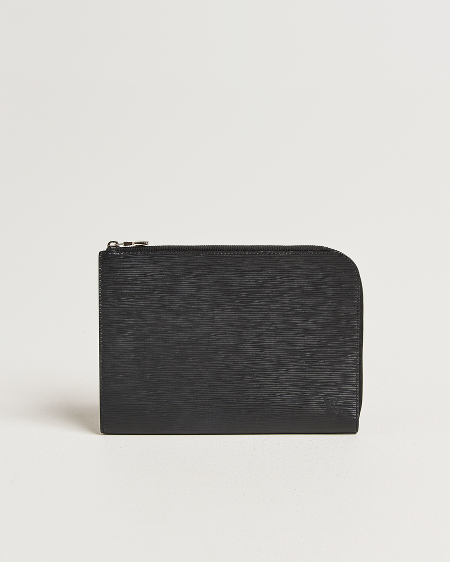 Hombres | Pre-Owned & Vintage Bags | Louis Vuitton Pre-Owned | Porte Documents Epi Leather Black