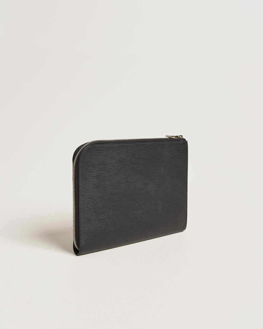 Hombres | Pre-Owned & Vintage Bags | Louis Vuitton Pre-Owned | Porte Documents Epi Leather Black